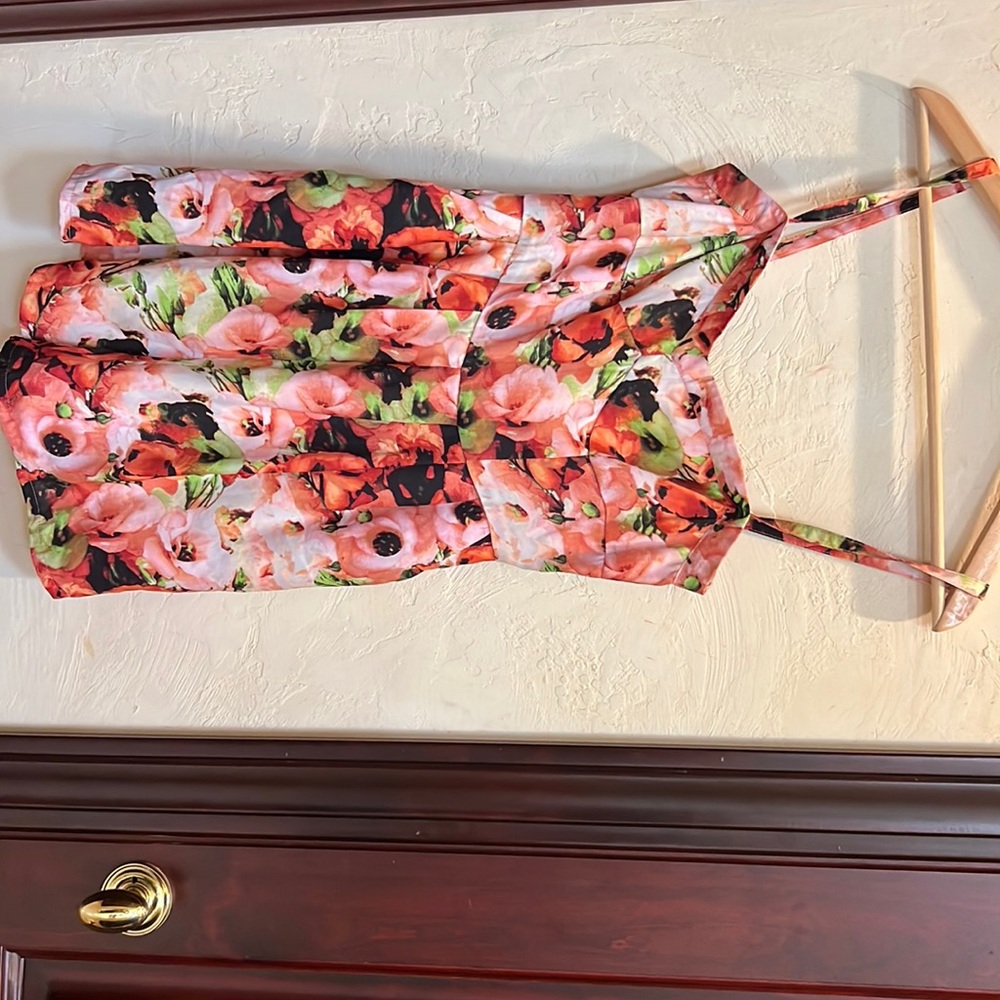 Flower pattern romper
